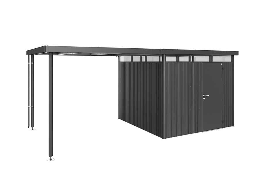 Biohort Seitendach zu Gerätehaus HighLine H3 dunkelgrau-metallic