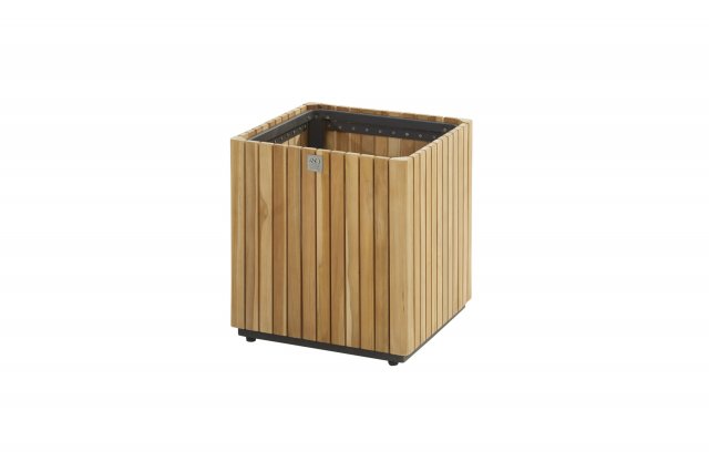 4Seasons Outdoor PACO Pflanzenkübel niedrig Teak