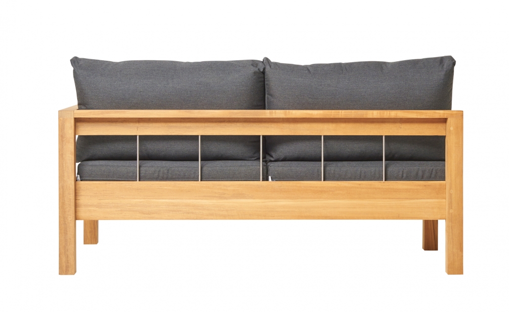 Traditional Teak Loungesofa 2-Sitzer Maxima Teakholz