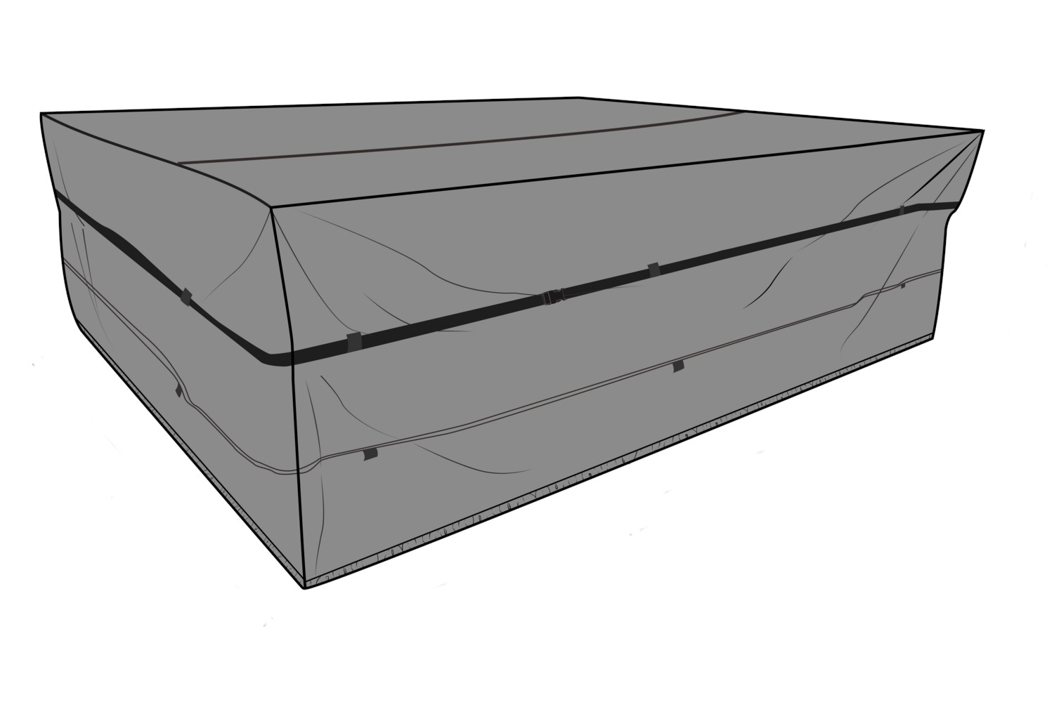 Brafab Abdeckung 225/225x70x90 cm