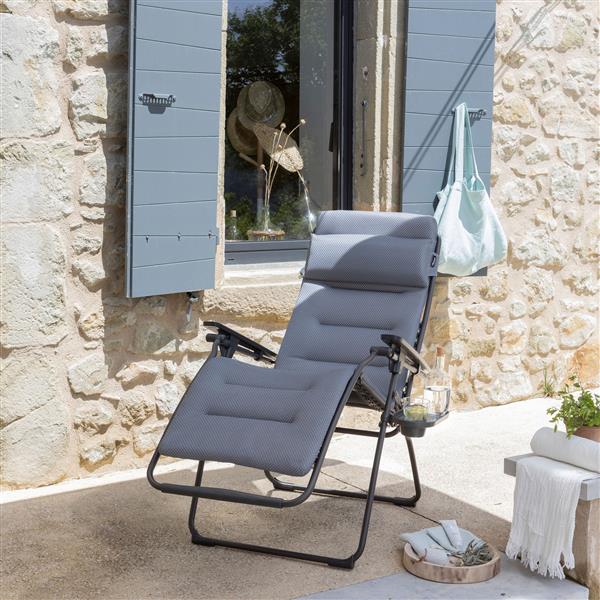 Lafuma FUTURA Be Comfort Titan/Silver inkl. Fleece-Auflage beige