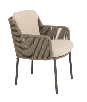 4Seasons Outdoor Bernini Dining Sessel terre Rope