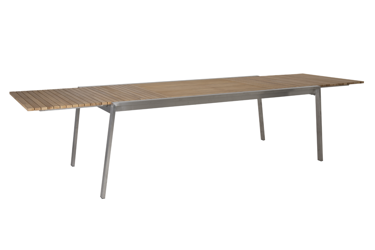Brafab Naos Ausziehtisch 220/320 x100 x H73 cm Edelstahl/Teak