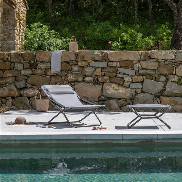 Lafuma TRANSABED mit Hocker Next BeComfort Titan/Silver