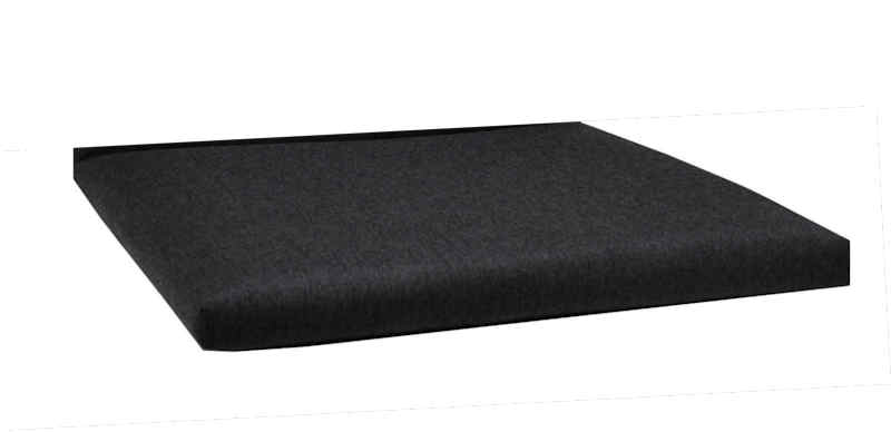 KETTtex KTH 2 Sunbrella mit Reißverschluss Auflage Hocker 48x48x4 cm anthrazit