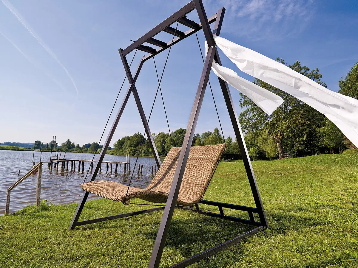 MBM Doppelliege Heaven Swing Twist natur mit Gestell