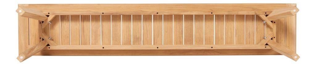 Traditional Teak Gartenbank Luna 202 cm Teakholz