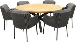 4Seasons Outdoor Bernini Set 7-teilg Platinum Rope