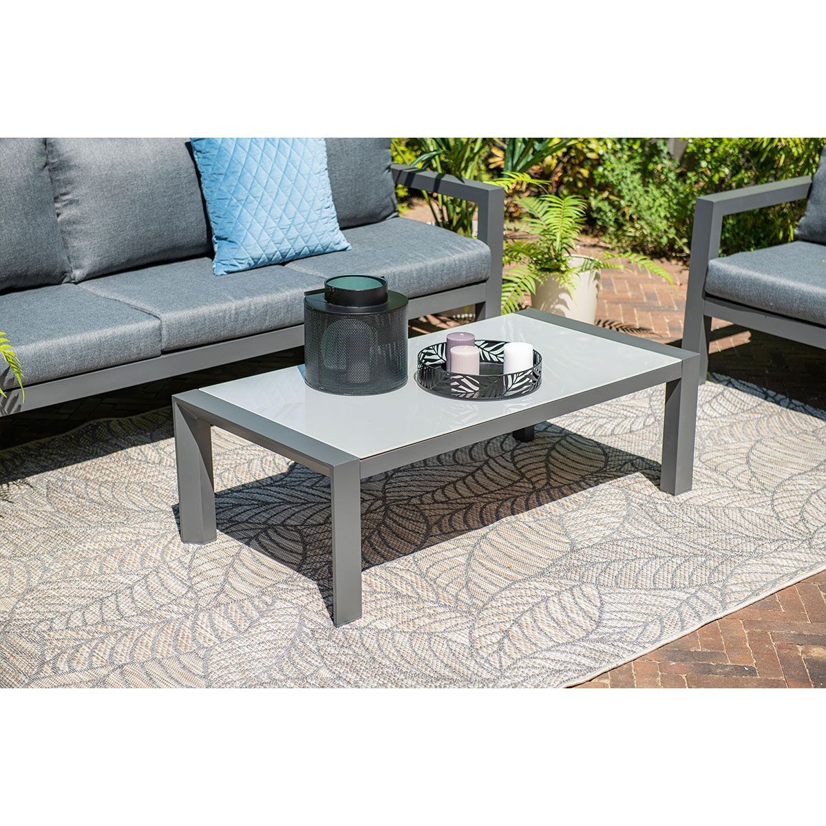 GARDEN Impressions Zion Lounge Set 4-tlg carbon black/mystic grey