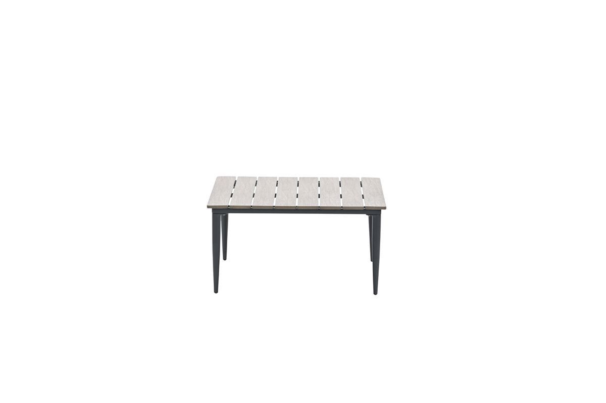 GARDEN Impressions Poseidon Tisch 80x80xH40VW vintage teak/carbon black
