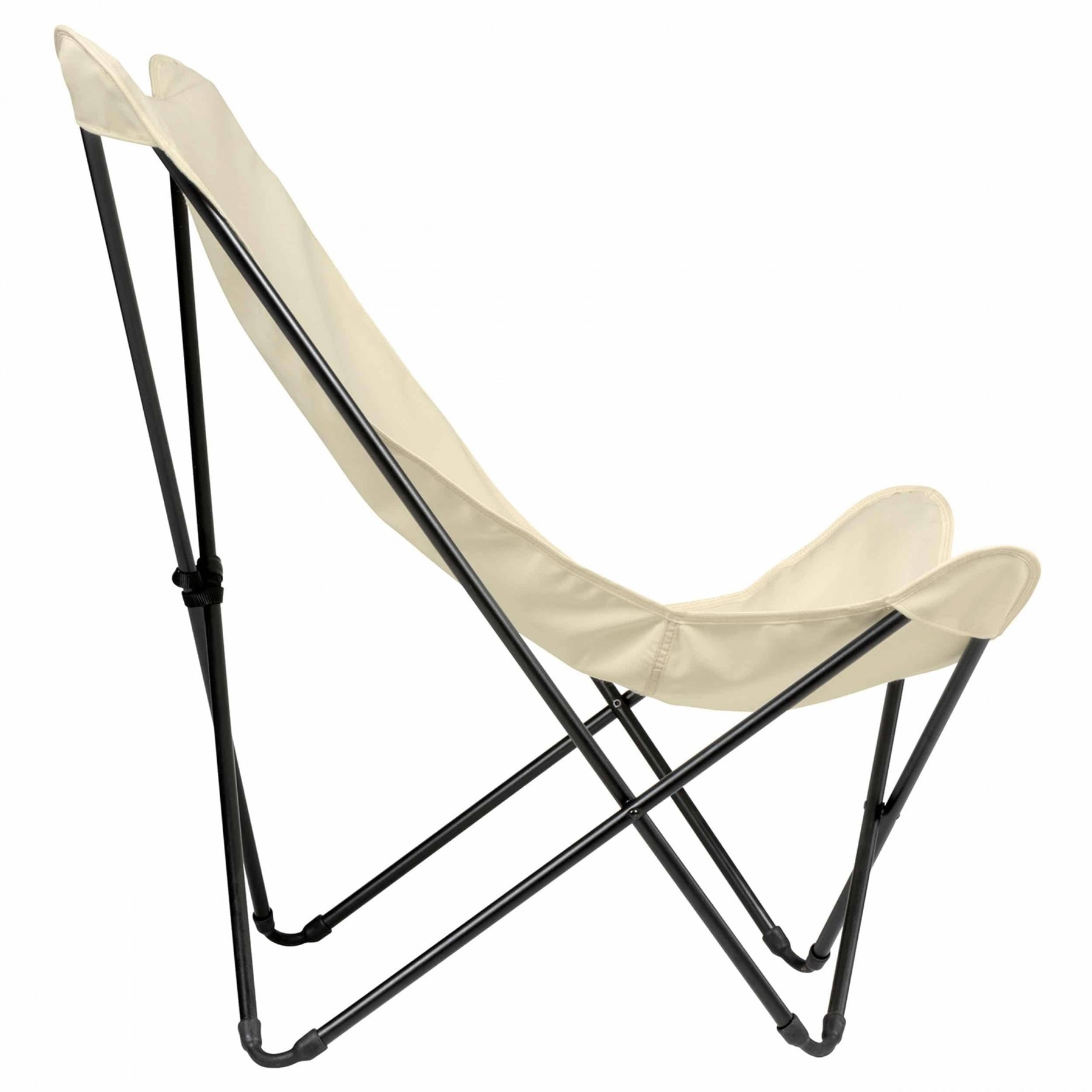 Lafuma POP UP XL Design-Sessel Airlon® Schwarz/Ecru