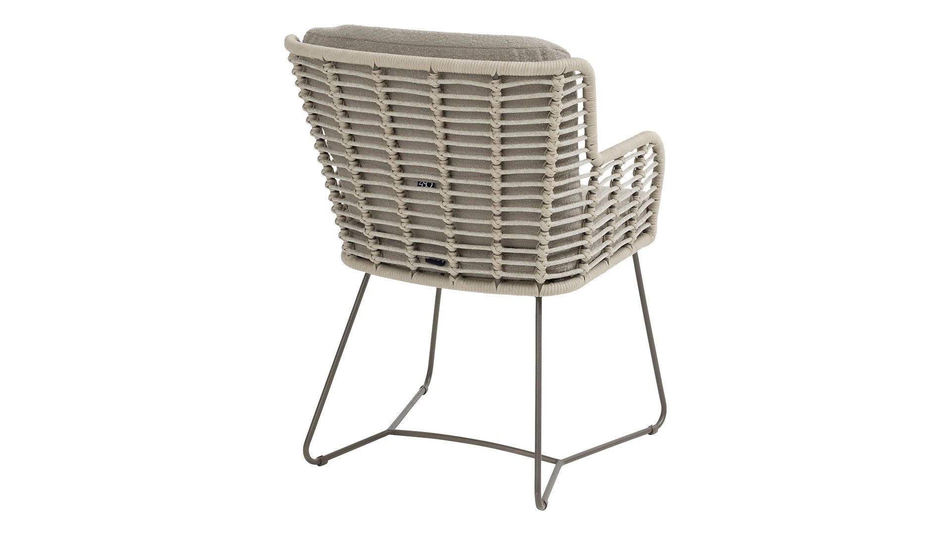 4 Seasons Outdoor Fabrice Dining Sessel mit 2 Kissen Terre/Grau