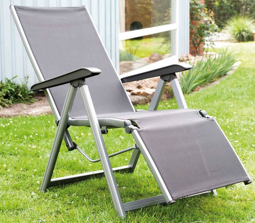 KETTLER BASIC PLUS Relaxsessel Silber / Anthrazit