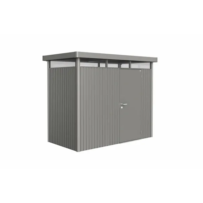 Biohort HighLine Gerätehaus H1 (275 x 155 cm) quarzgrau-metallic Standard