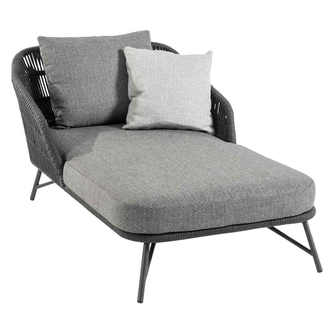 4Seasons Outdoor Marbella Einteil-Liege inkl. 3 Kissen