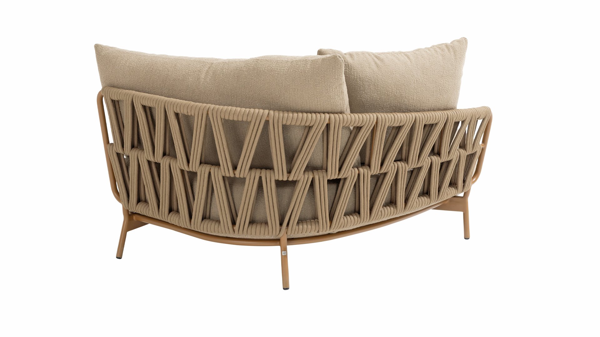 Seasons Outdoor Biarritz Chaise Lounge Armlehne rechts mit 2 Kissen Boucle Amber/Braun