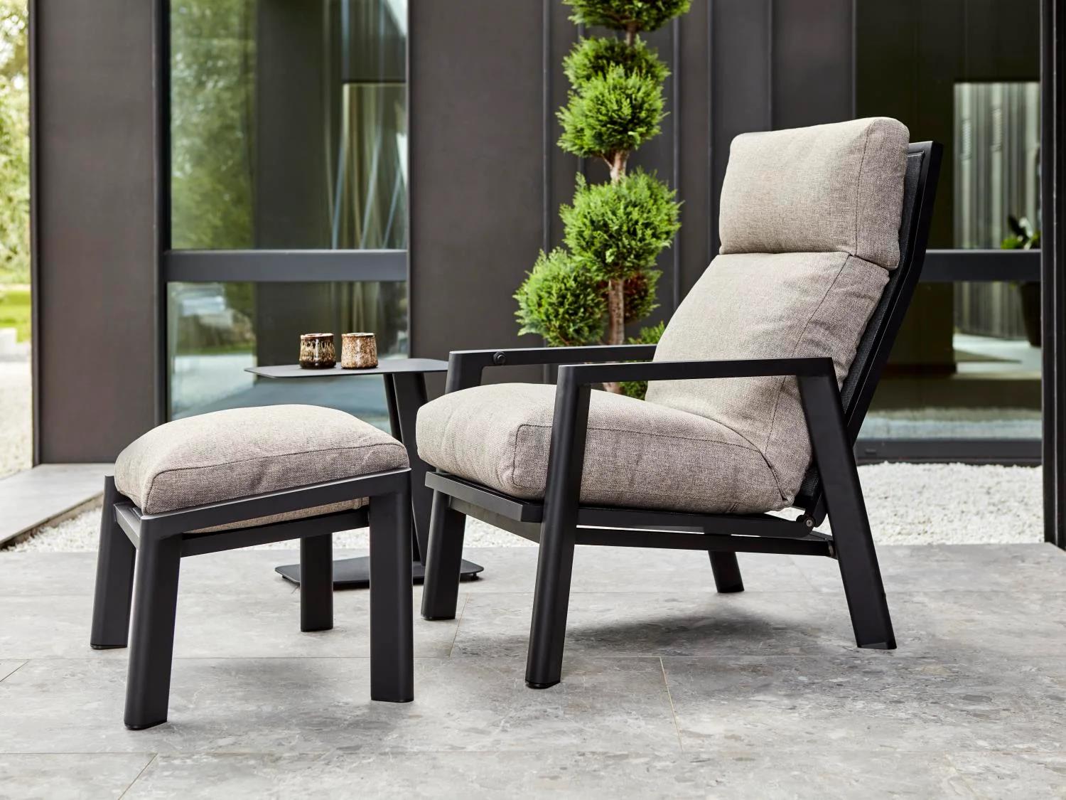 Brafab Positionssessel Slide Schwarz/Ash