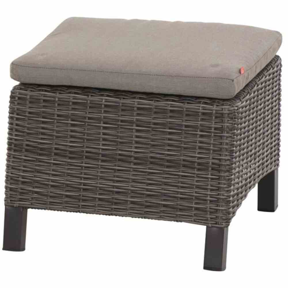 Siena Garden CORIDO Hocker Aluminium/Geflecht charcoal-grey