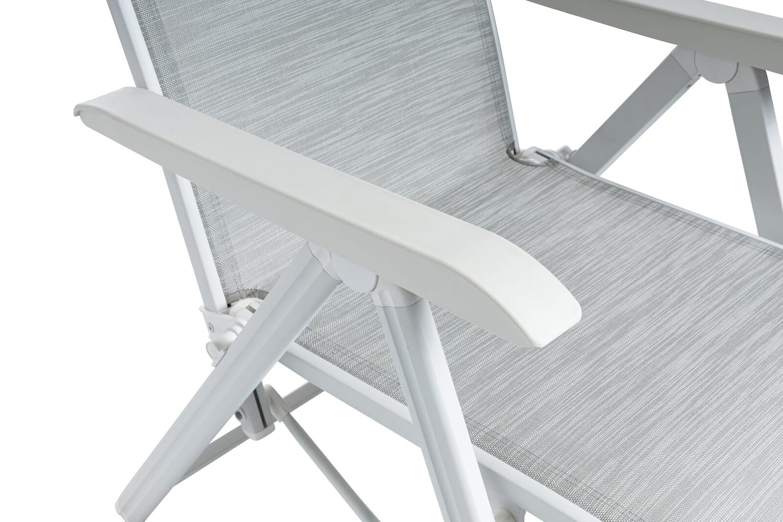 KETTLER BASIC PLUS Relaxsessel weiß matt/ hellgrau