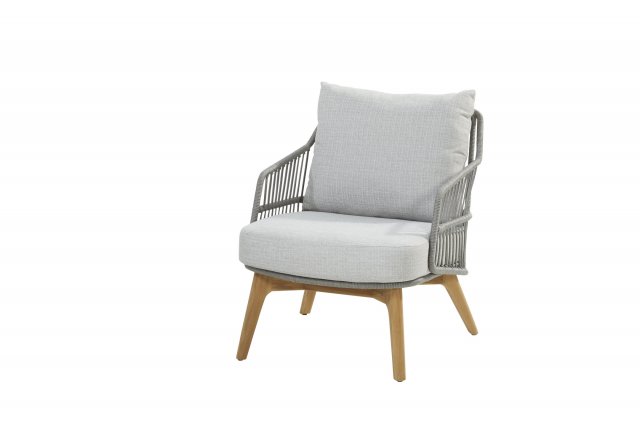 4Seasons Outdoor SEMPRE Living Sessel Teak silver grey