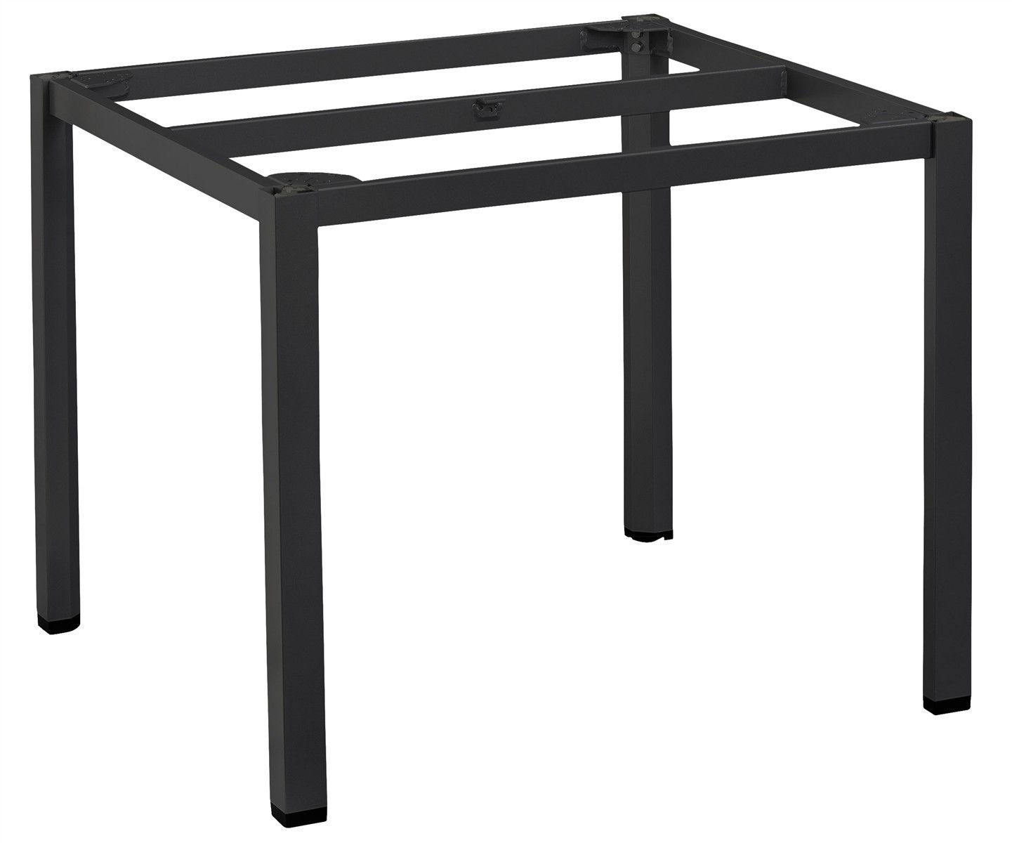 KETTLER SENSE Tischset schwarz matt/ beige 95 x 95 cm Kettalux anthrazit