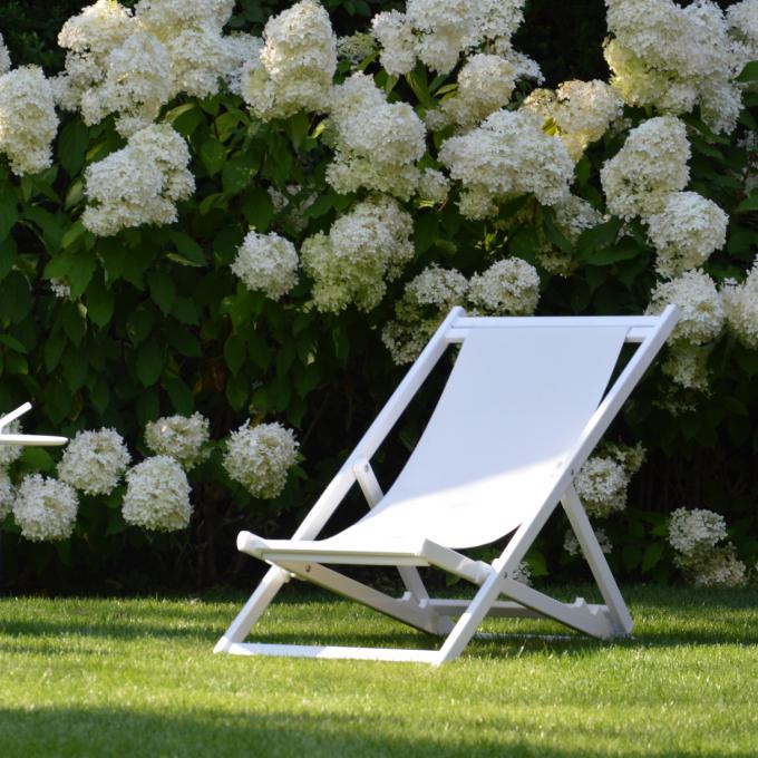Jan Kurtz rimini deckchair Liegestuhl weiß-weiß