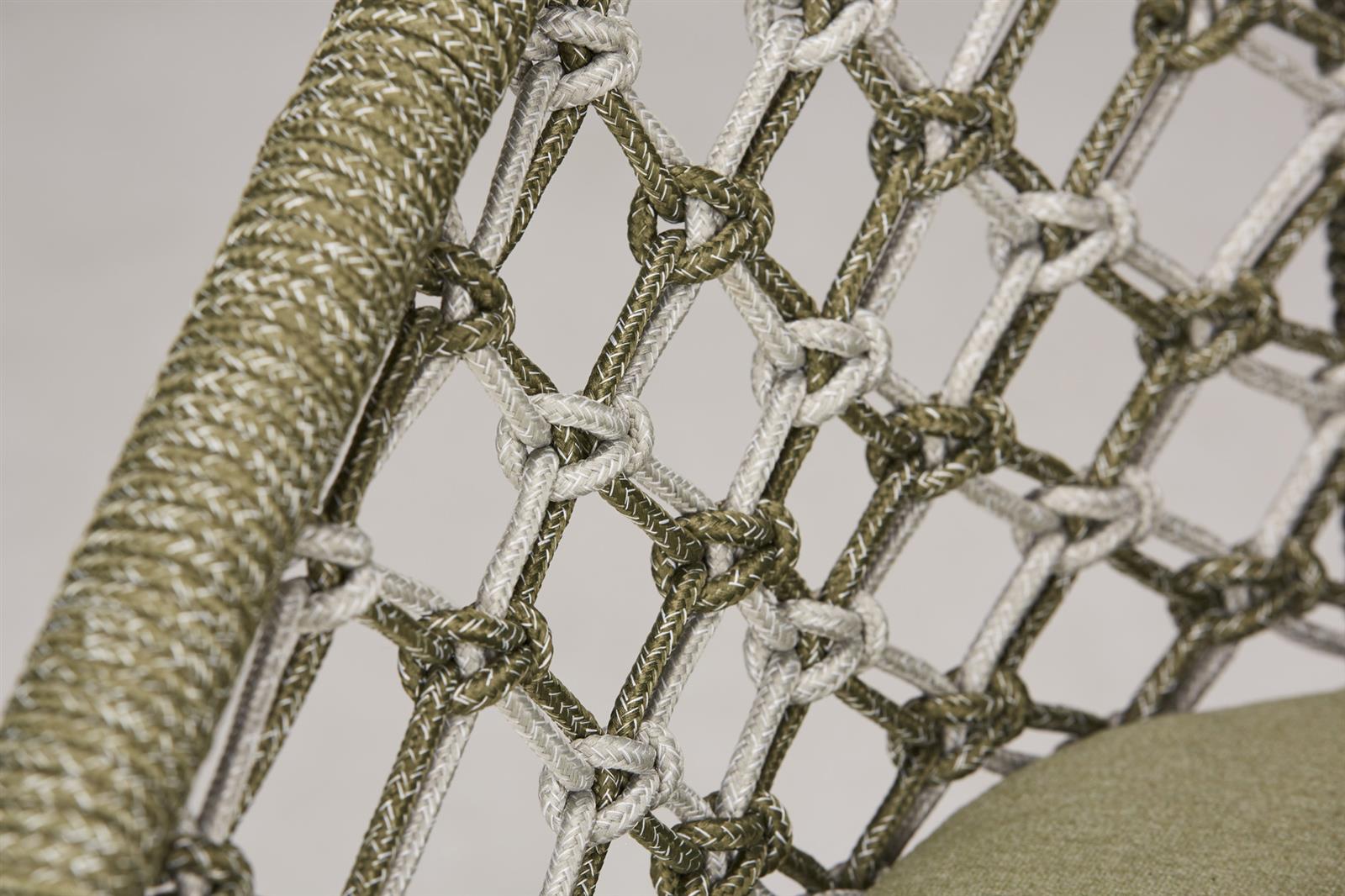 Tischgruppe Essgruppe Ildigo anthrazit Rope grau