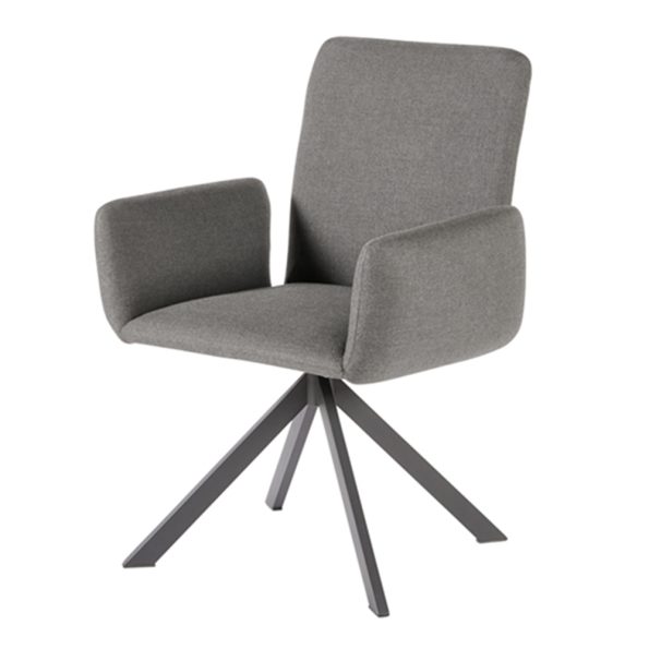 Diamond Garden Arona Drehstuhl "Sun&Rain" Edelstahl-Dunkelgrau/Tuvatextil PU beschichtet