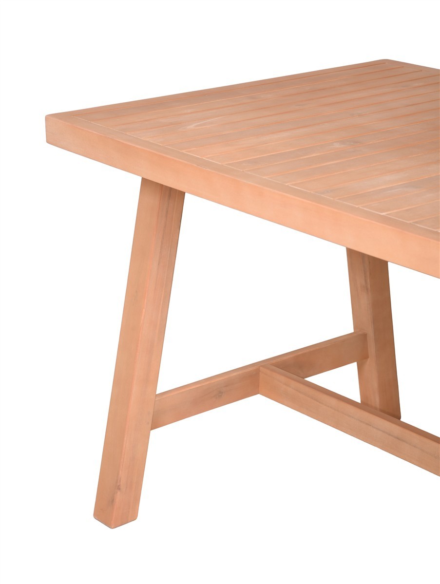 Tisch Bologna 150 x 85 cm Akazie FSC®  Teak-Optik