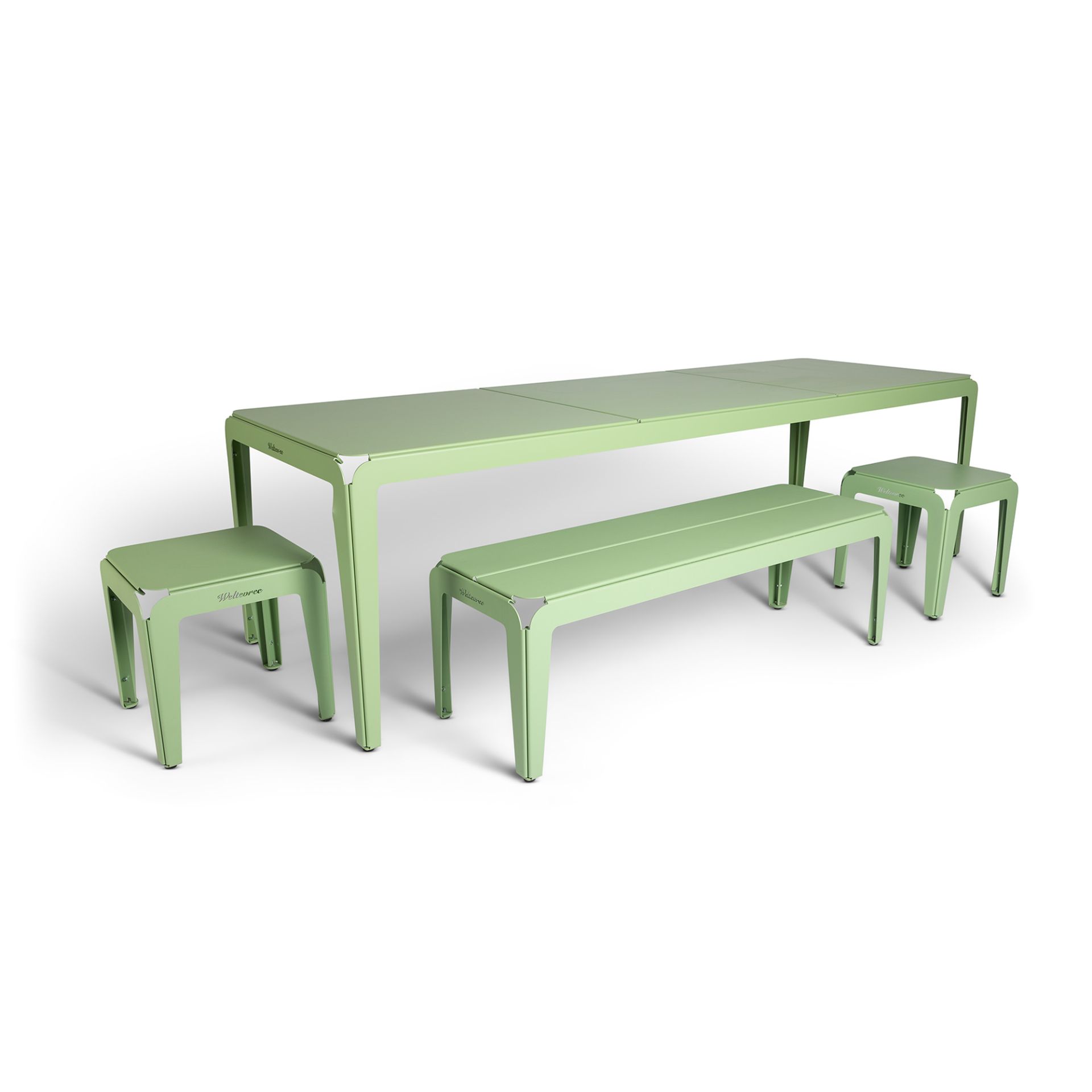 Weltevree Bended Tisch 270 Pale Grün