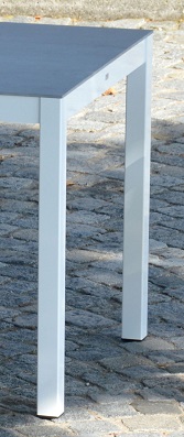 Jan Kurtz quadrat Tischgestell weiß 120x120 cm