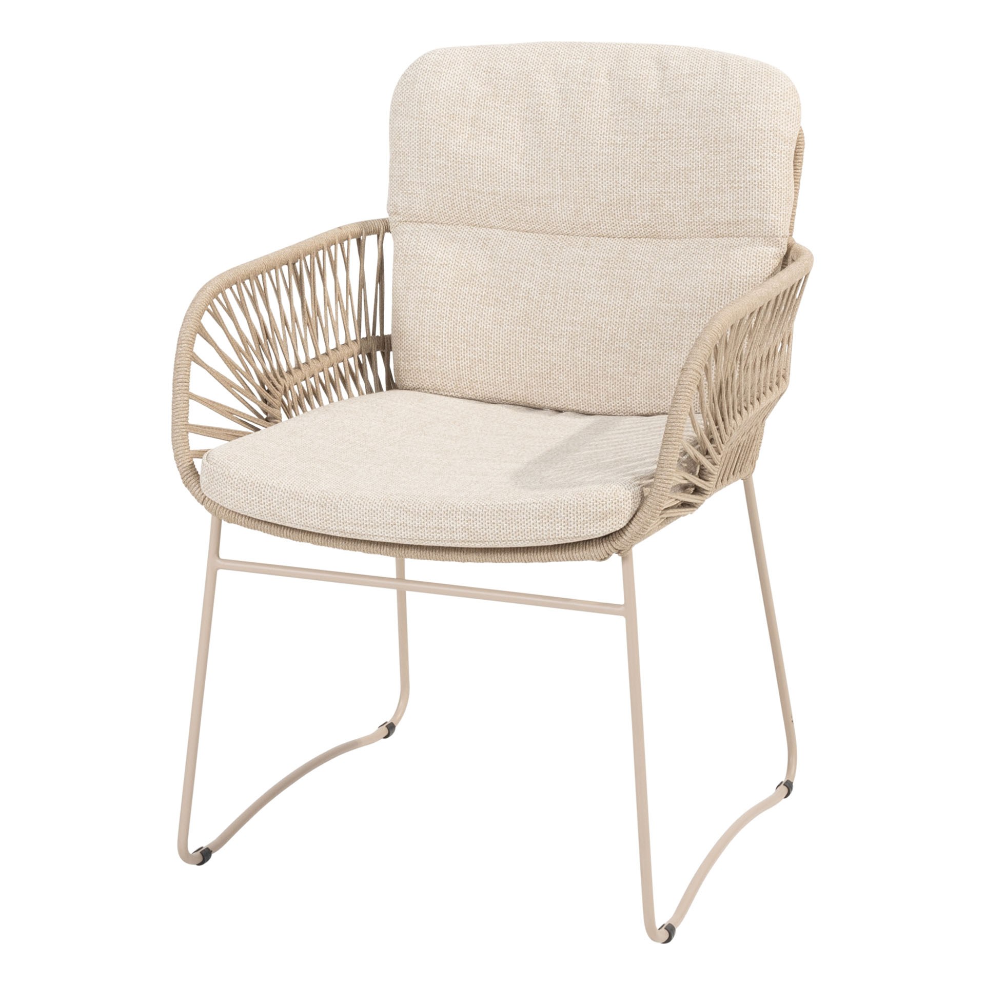 4Seasons Murcia Dining Stuhl latte inkl. 2 Kissen