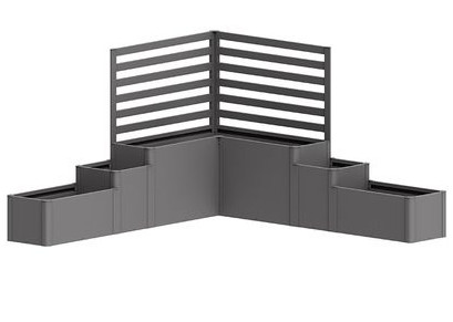 Biohort DaVinci Terrassenabgrenzung mit Rankgitter