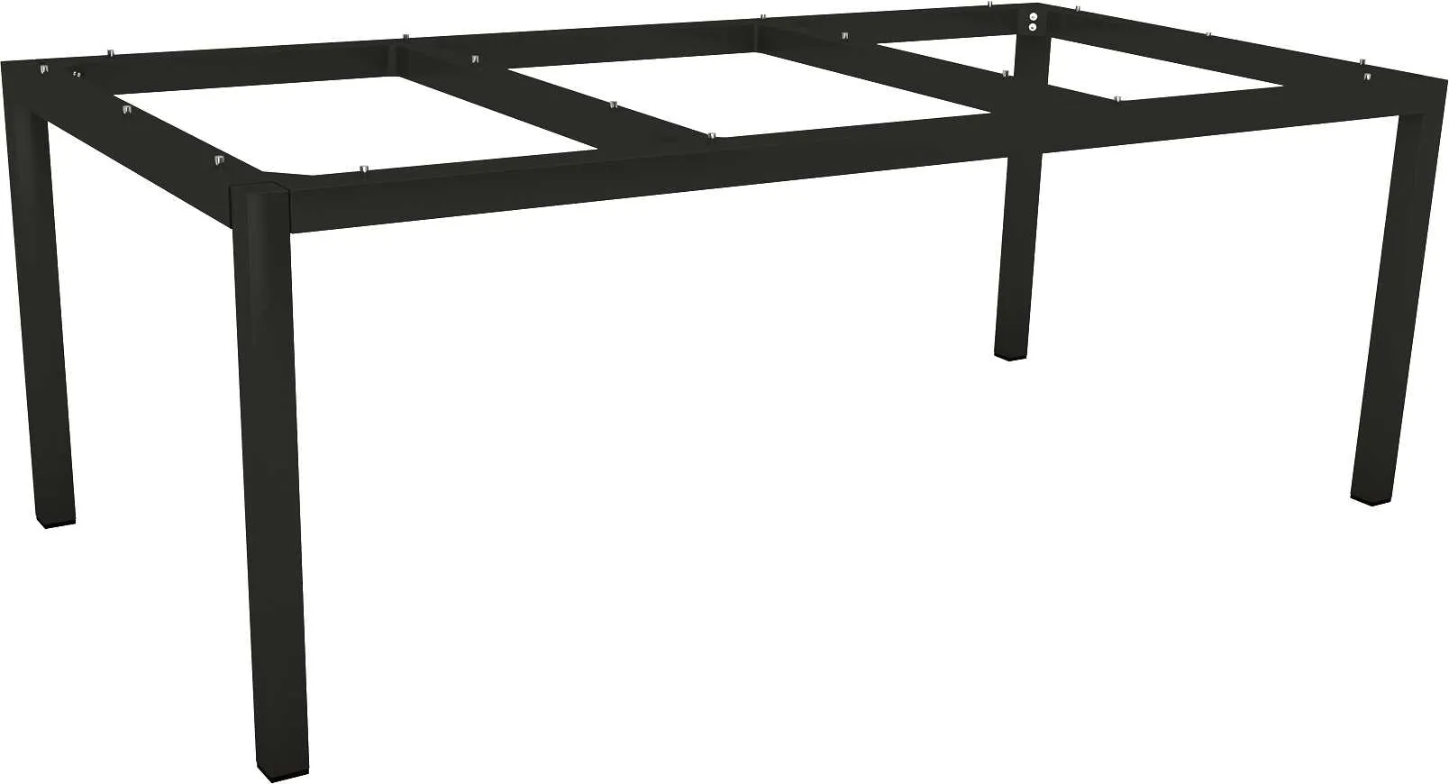 Stern Tischgestell Classic 200x100 cm Aluminium schwarz matt