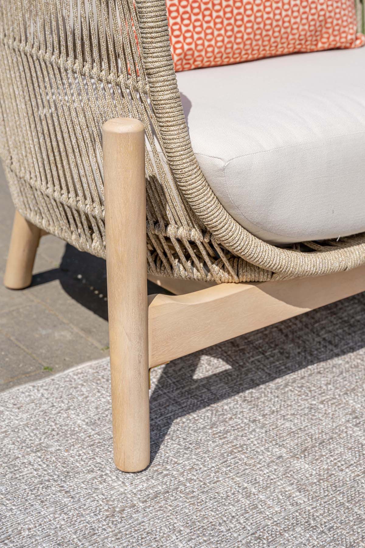 GARDEN Impressions Talara Lounge set 5-tlgAkazie white wash/ Sand