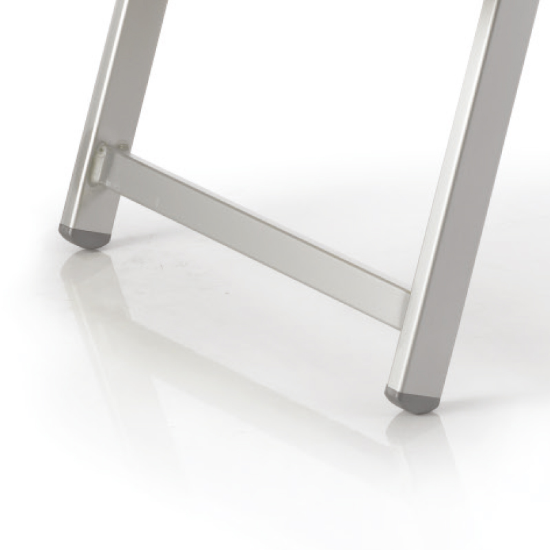 Original italienische Strandliege Jesolo mit Sonnendach weiss melange gelb