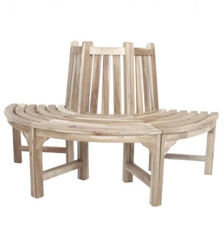 Baumbankhälfte JAKARTA Teak