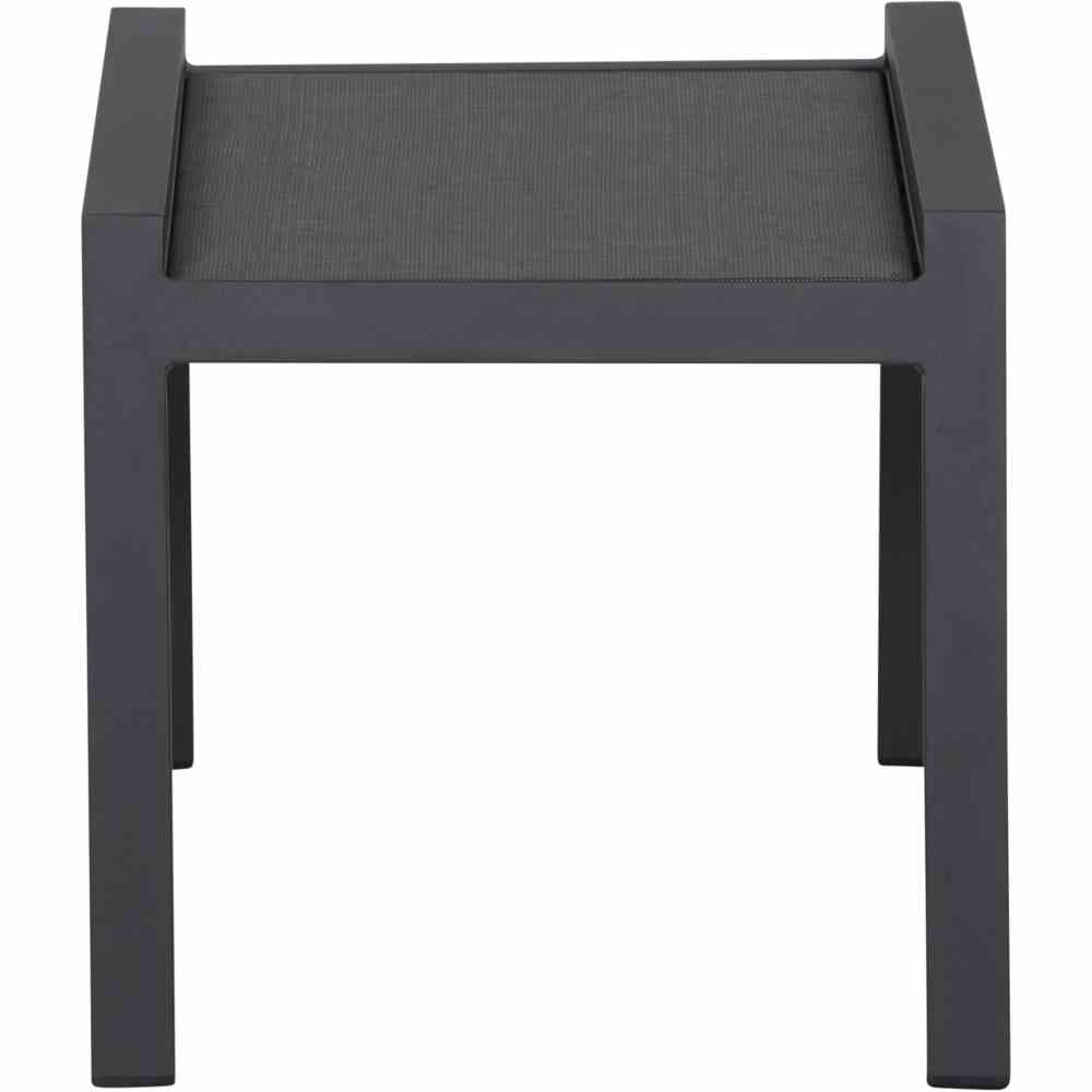 Siena Garden SAVONA Hocker Aluminium matt anthrazit/silber-schwarz 