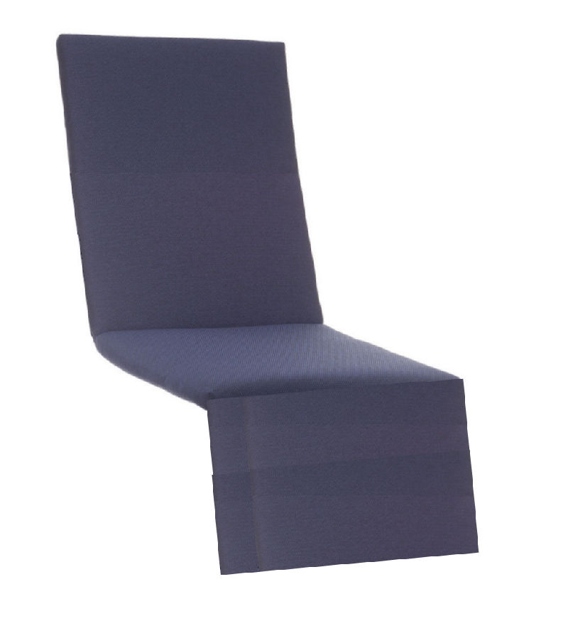 KETTtex KTH 2 mit Reißverschluss Auflage Basic-Relax 170x48x4 cm blau/anthrazit