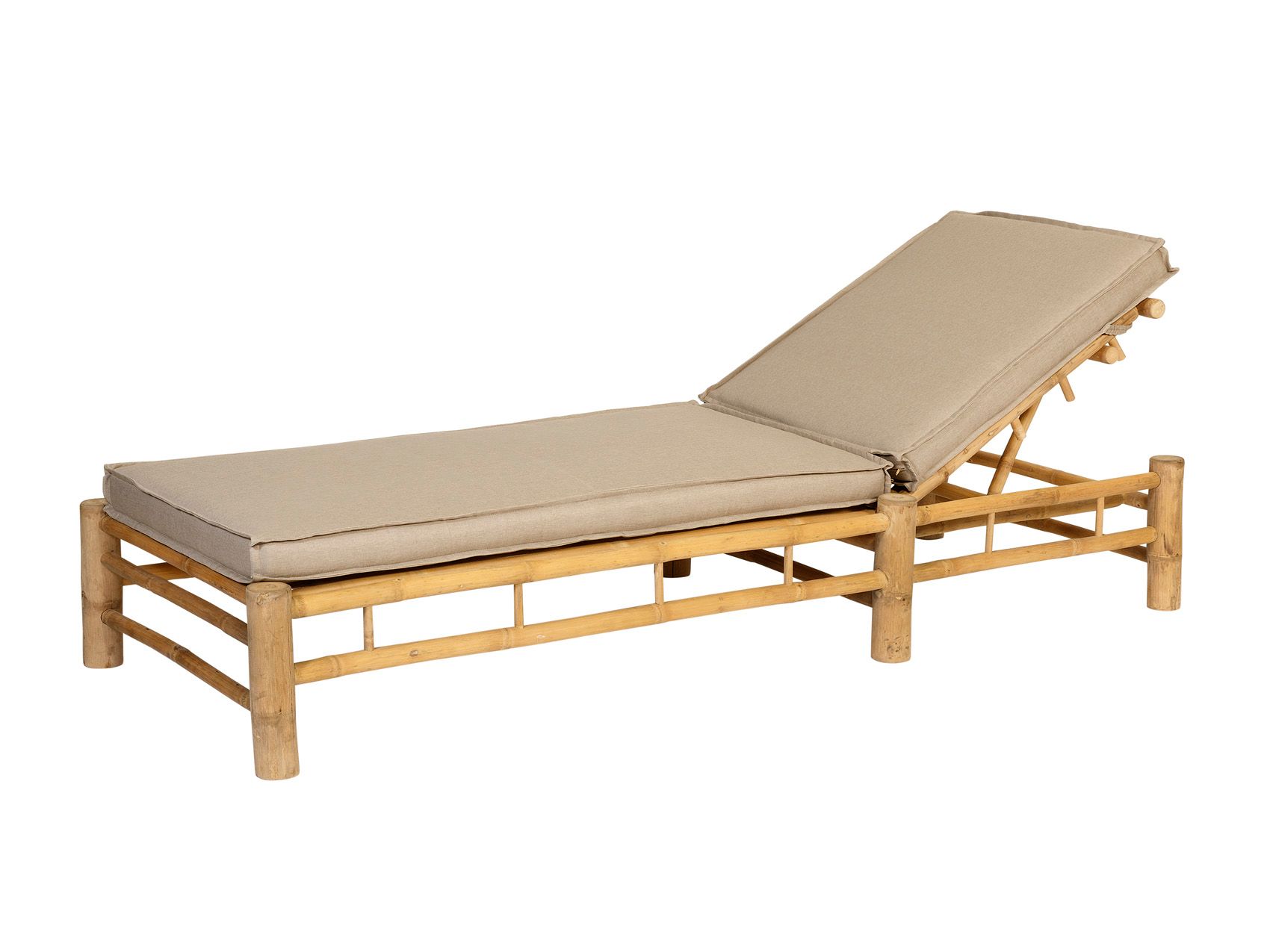 EXOTAN BAMBOO SUNLOUNGER GREY