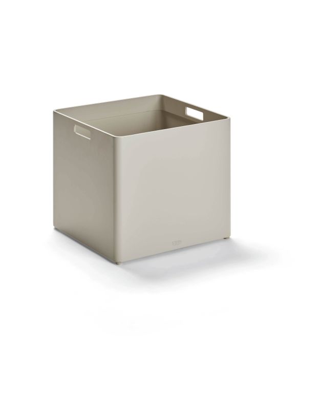 Stern Pflanzgefäß 40x40x35 cm Aluminium greige