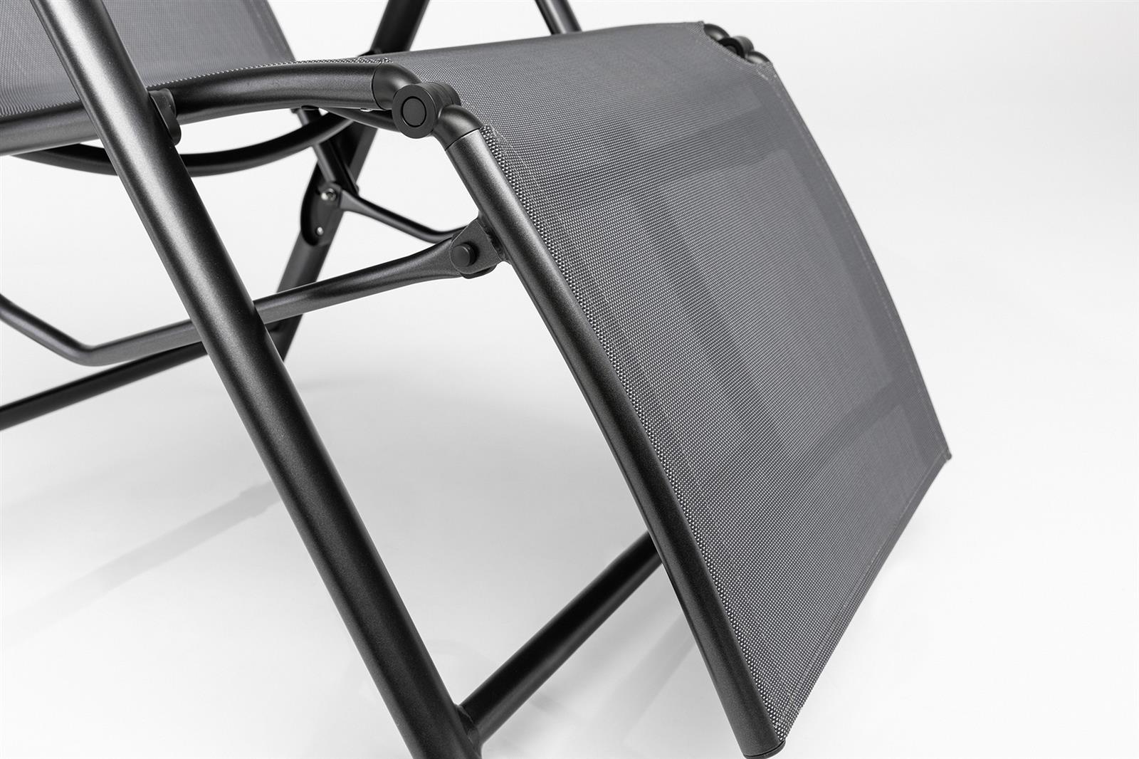 Kettler CIRRUS Silver-Line Relaxsessel XL anthrazit/anthrazit-grau