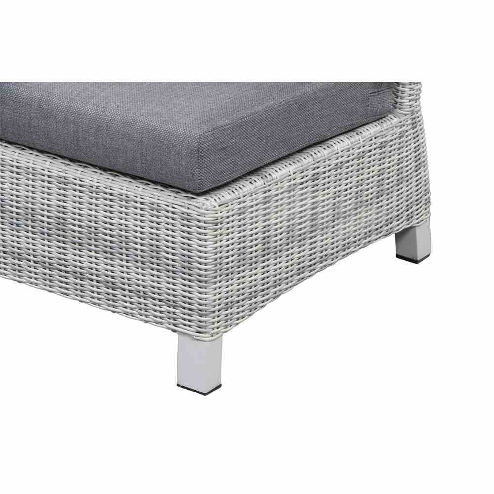 Siena Garden CORIDO LOUNGE Modul rechts 2-Sitzer Aluminium/Geflecht ice grey