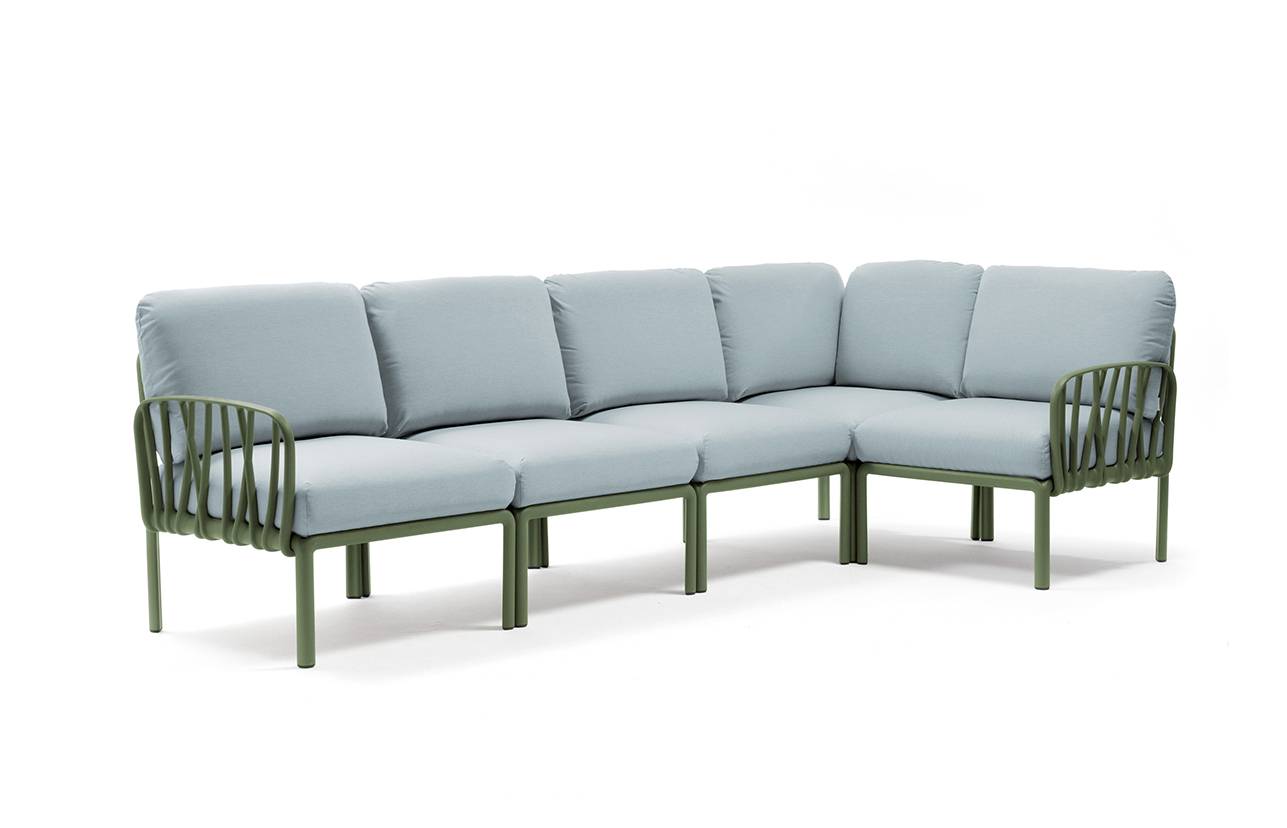 Nardi Komodo 5 Loungeset agave/ghiaccio Sunbrella