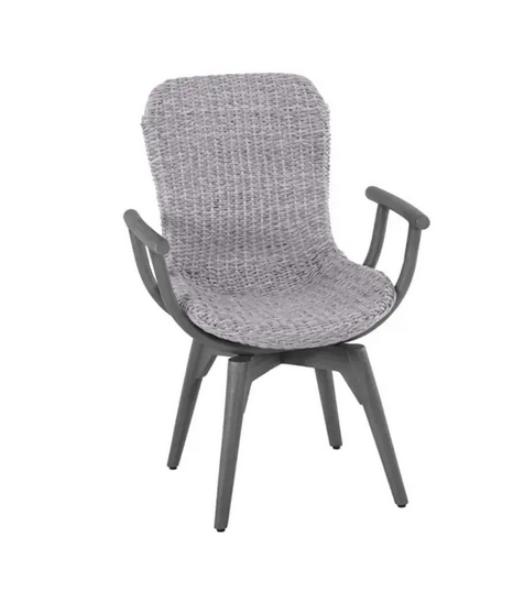 MBM Sessel Orlando Twist oyster / stone grey