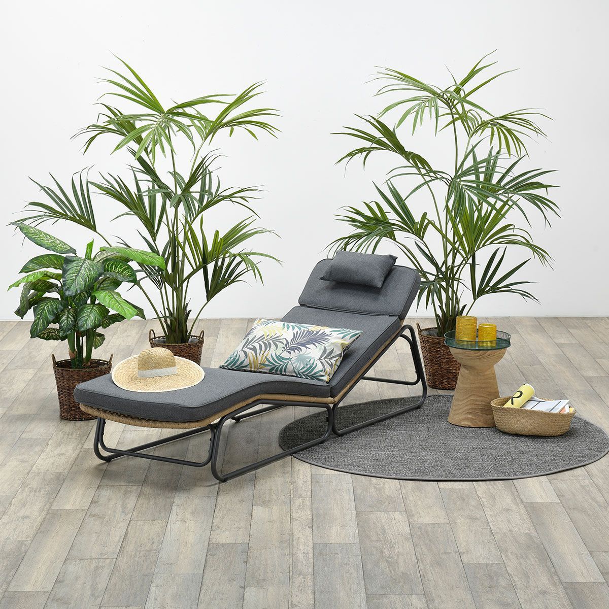 GARDEN Impressions Lely Sonnenliege natur/mystic grey