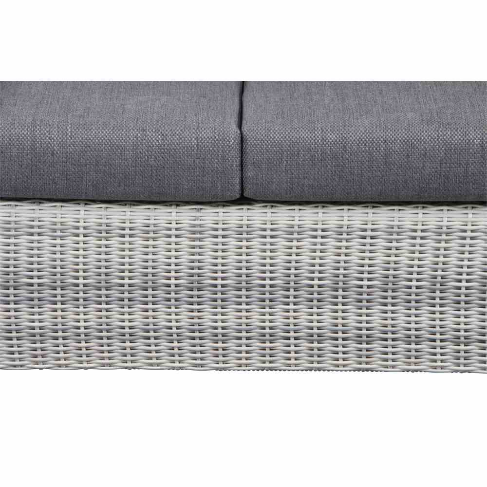 Siena Garden CORIDO LOUNGE Modul rechts 2-Sitzer Aluminium/Geflecht ice grey