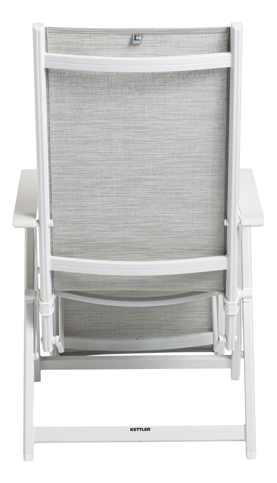 KETTLER BASIC PLUS Relaxsessel weiß matt/ hellgrau