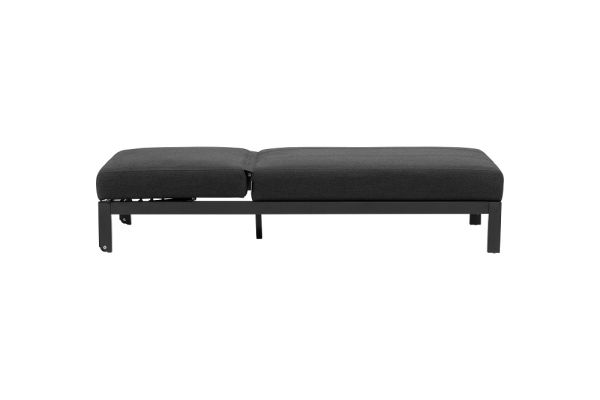 KETTLER Sonnenliege PURE City Line, anthrazit/ sooty, Aluminium/Sunbrella®