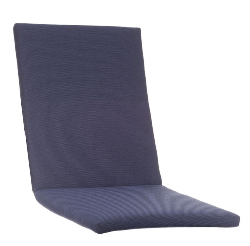 KETTtex KTH 2 mit Reißverschluss Auflage Hocker 48x48x4 cm blau/anthrazit